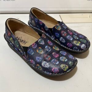 Alegria: Multicolor Sugar Skull Slip-Ons